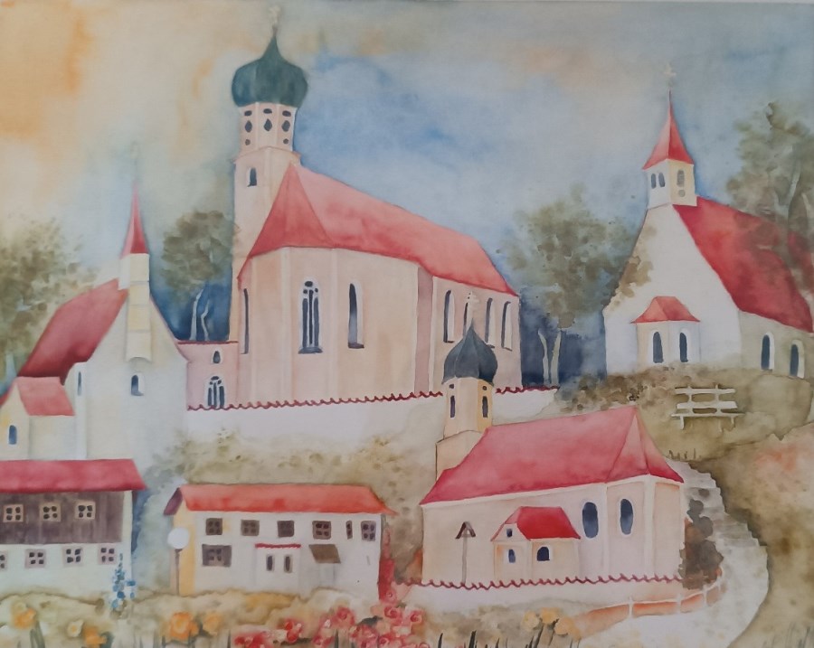 Zeichnung Pfarreigebäude Rechtmehring