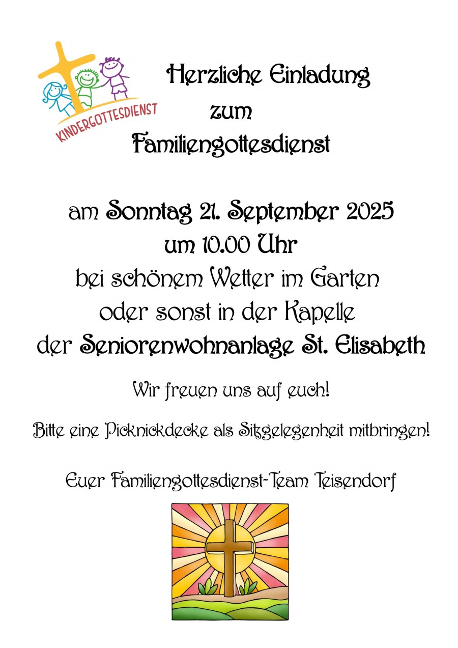 Familiengottesdienst am 21. September 2025