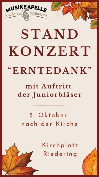 Erntedank Standkonzert