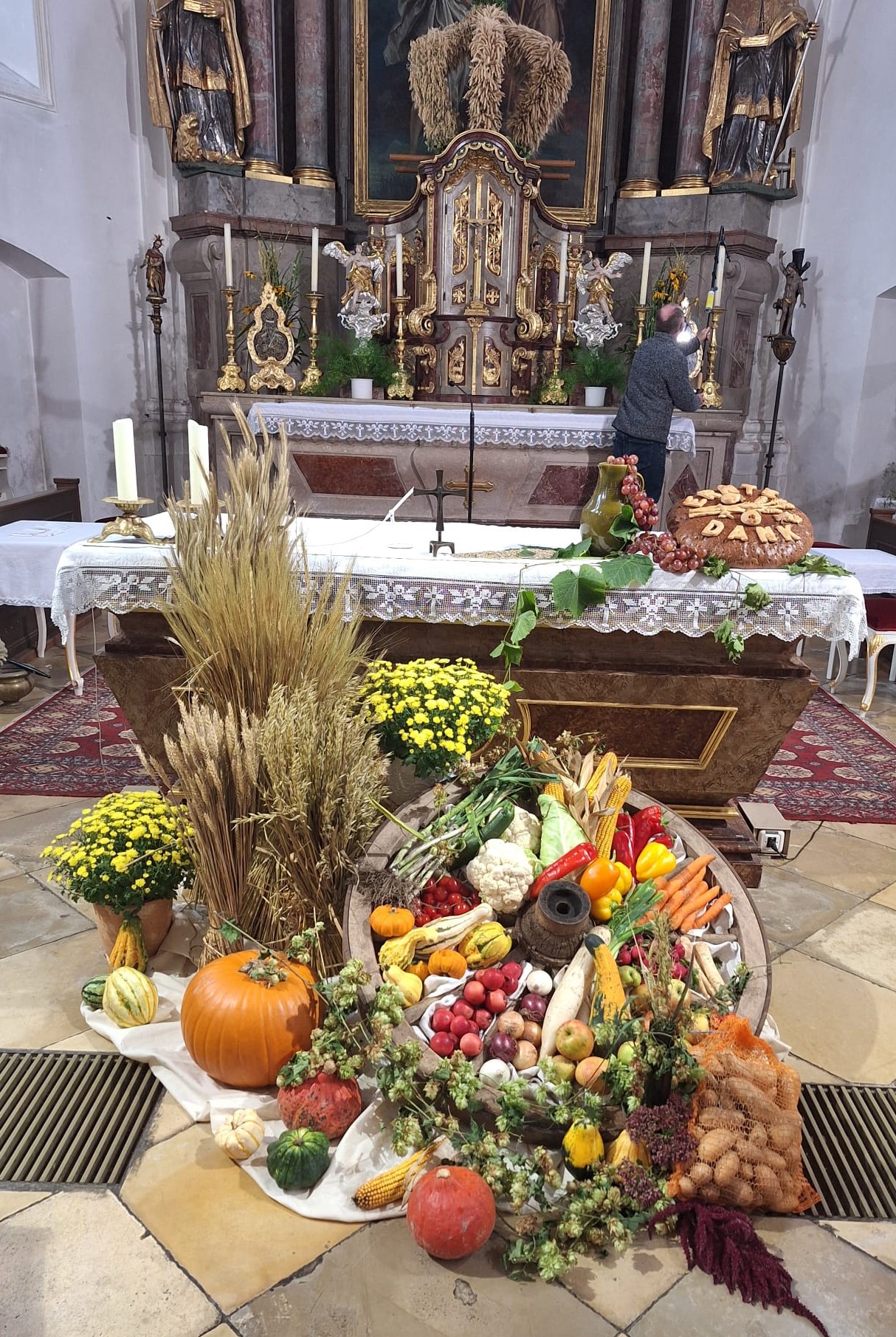 Erntedank Blumenschmuck