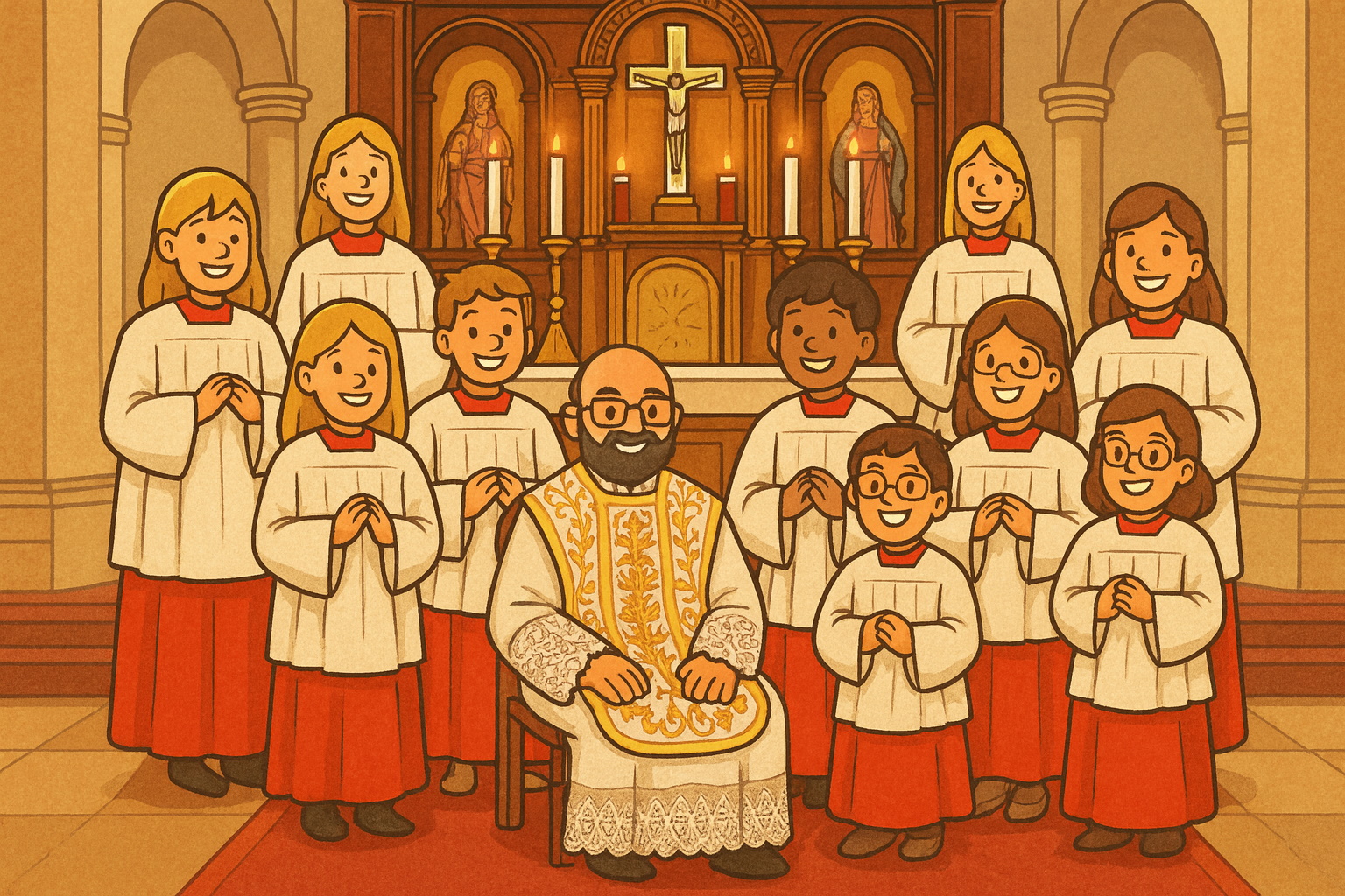 Ministranten Fridolfing Comic