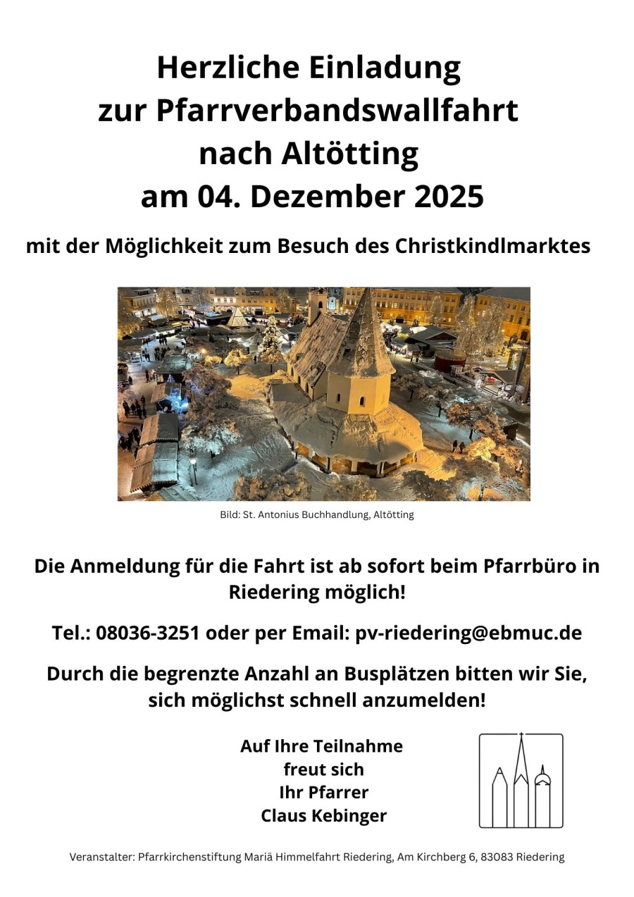 PV Wallfahrt Einladung