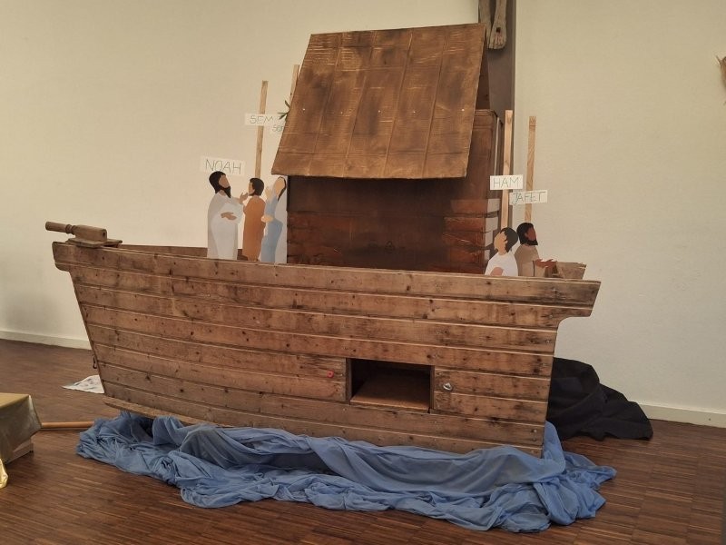 Foto der Holzarche für den Kinderbibeltag