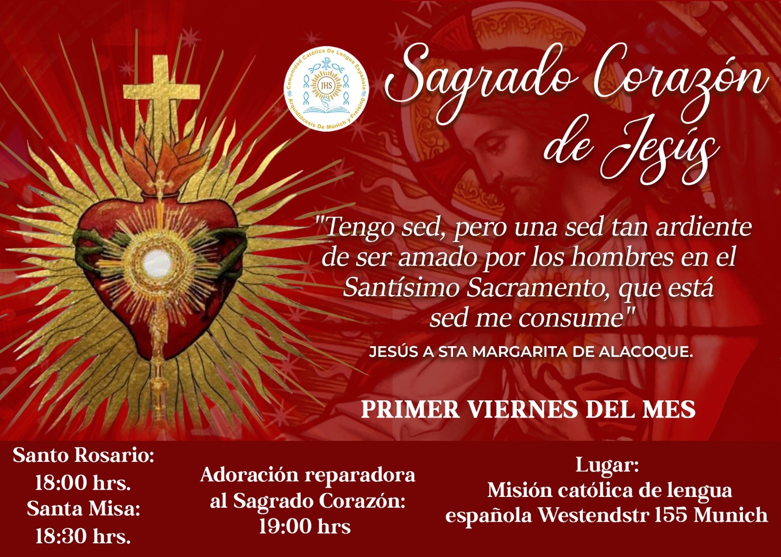 S. Misa y Adoración Sagrado Corazón de Jesús