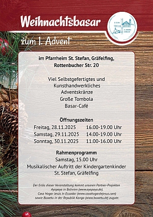 Plakat Weihnachtsbasar