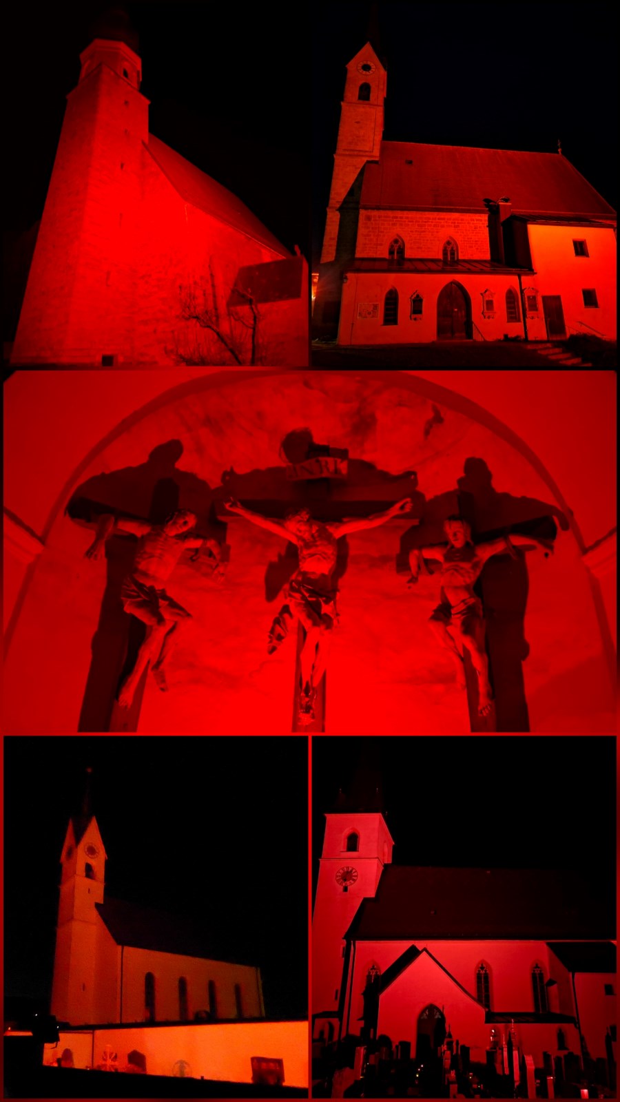 Roten Kirchen im Pfarrverband anlässlich des Red Wednesdays 2025