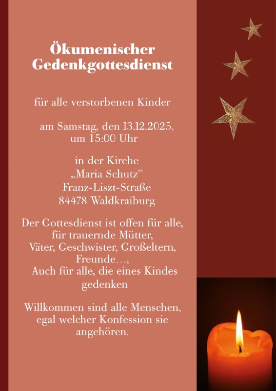 Gedenkgottesdienst Einladung Dez 2025