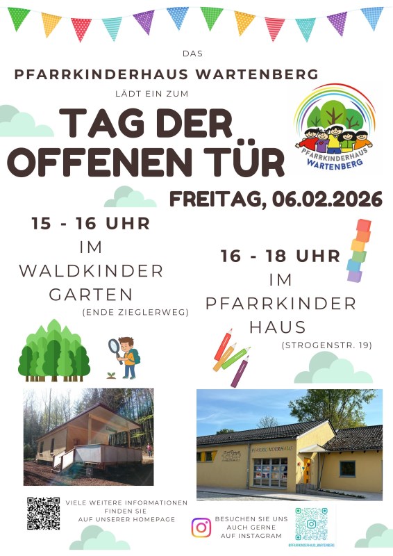 Einladung und Plakat für unseren Tag der offenen Tür.