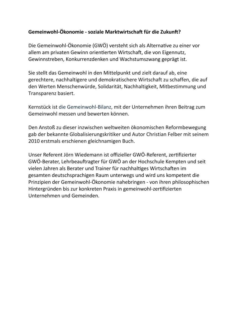 Gemeinwohl-Ökonomie
