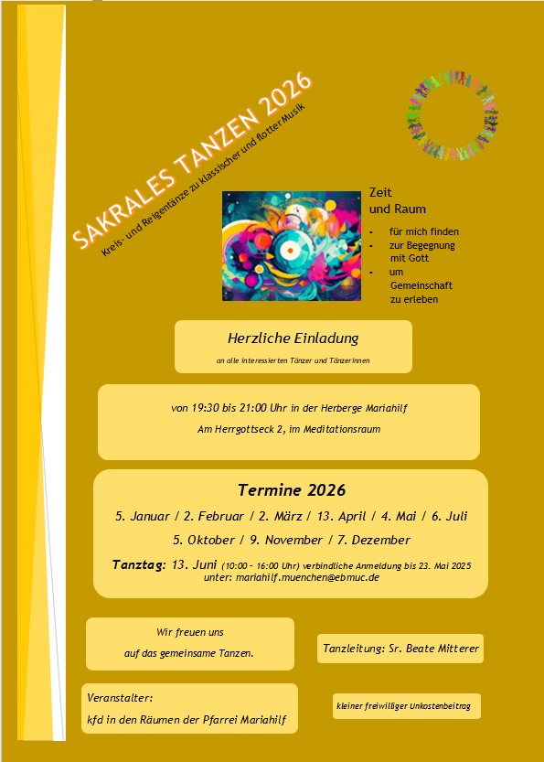 Flyer sakrales Tanzen