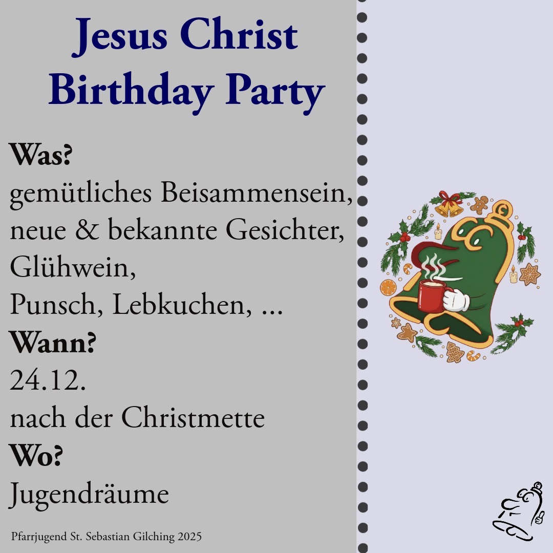 Einladung Jesus Christ Birthay Party