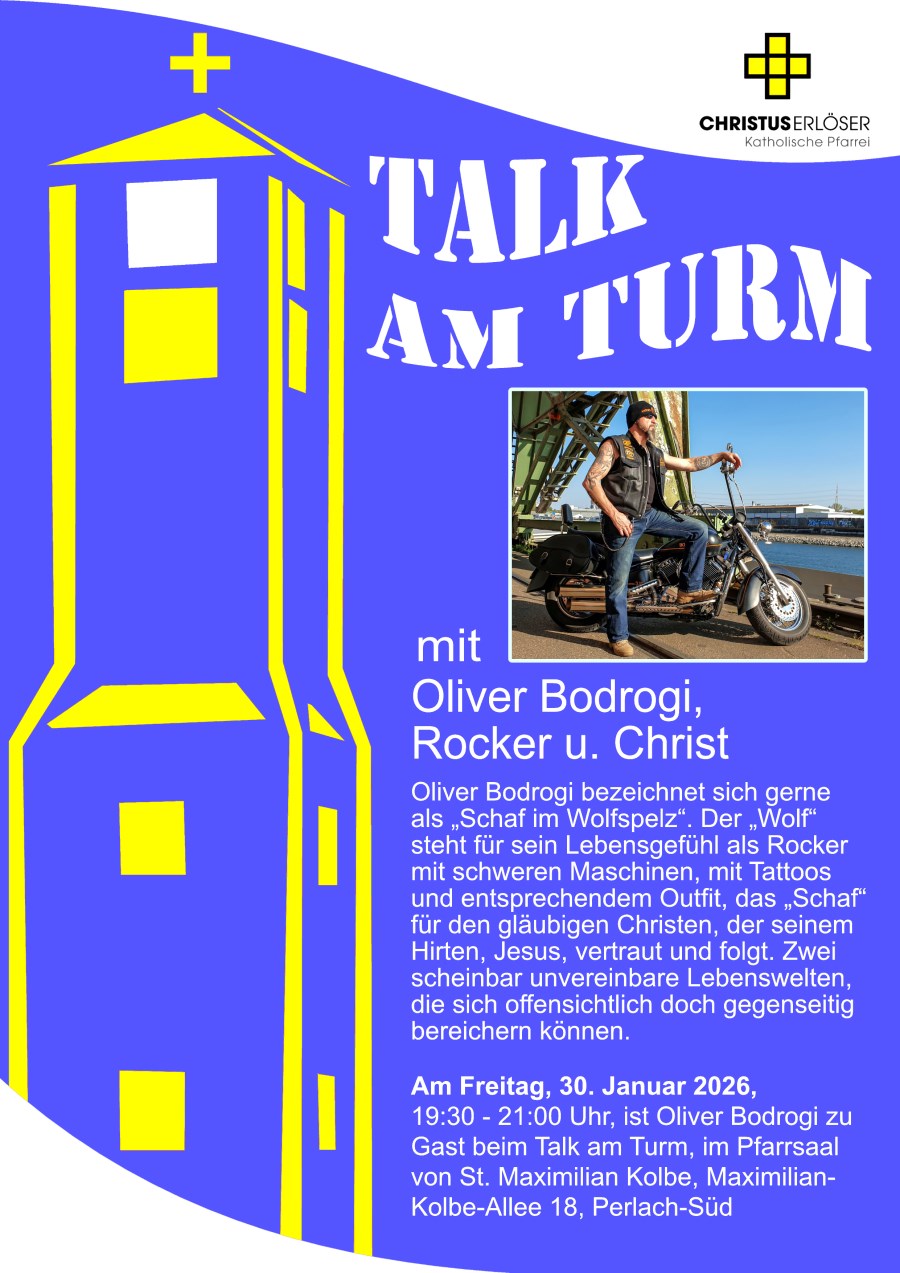Plakat für Talk am Turm mit O. Bodrogi