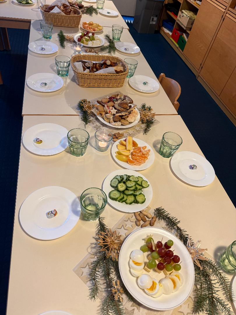 Buffettisch ist gerichtet