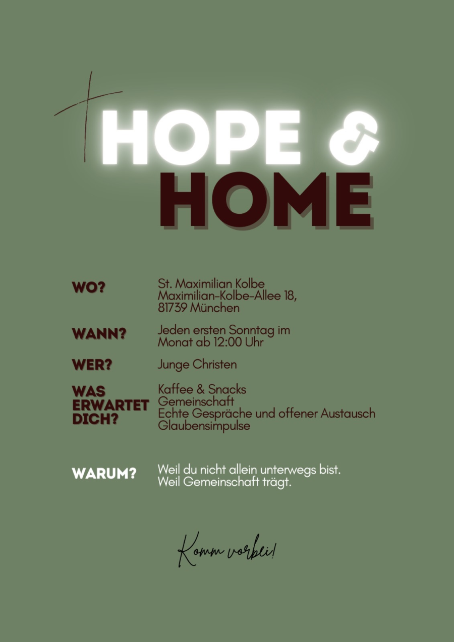 Flyer HopeHome Vorderseite