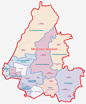 Karte Dekanat München-Nordost