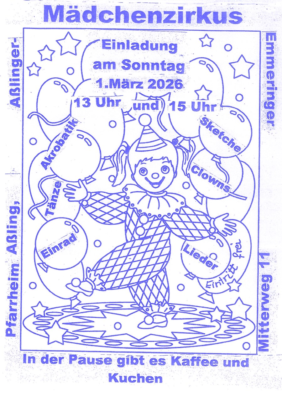 Plakat Mädchenzirkus