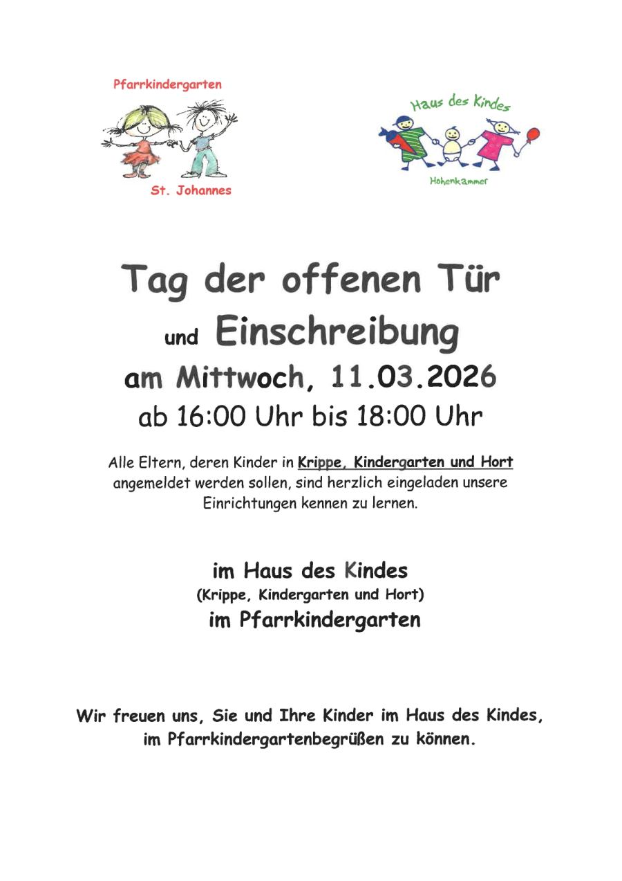 TAG DER OFFENEN TÜR 2026.