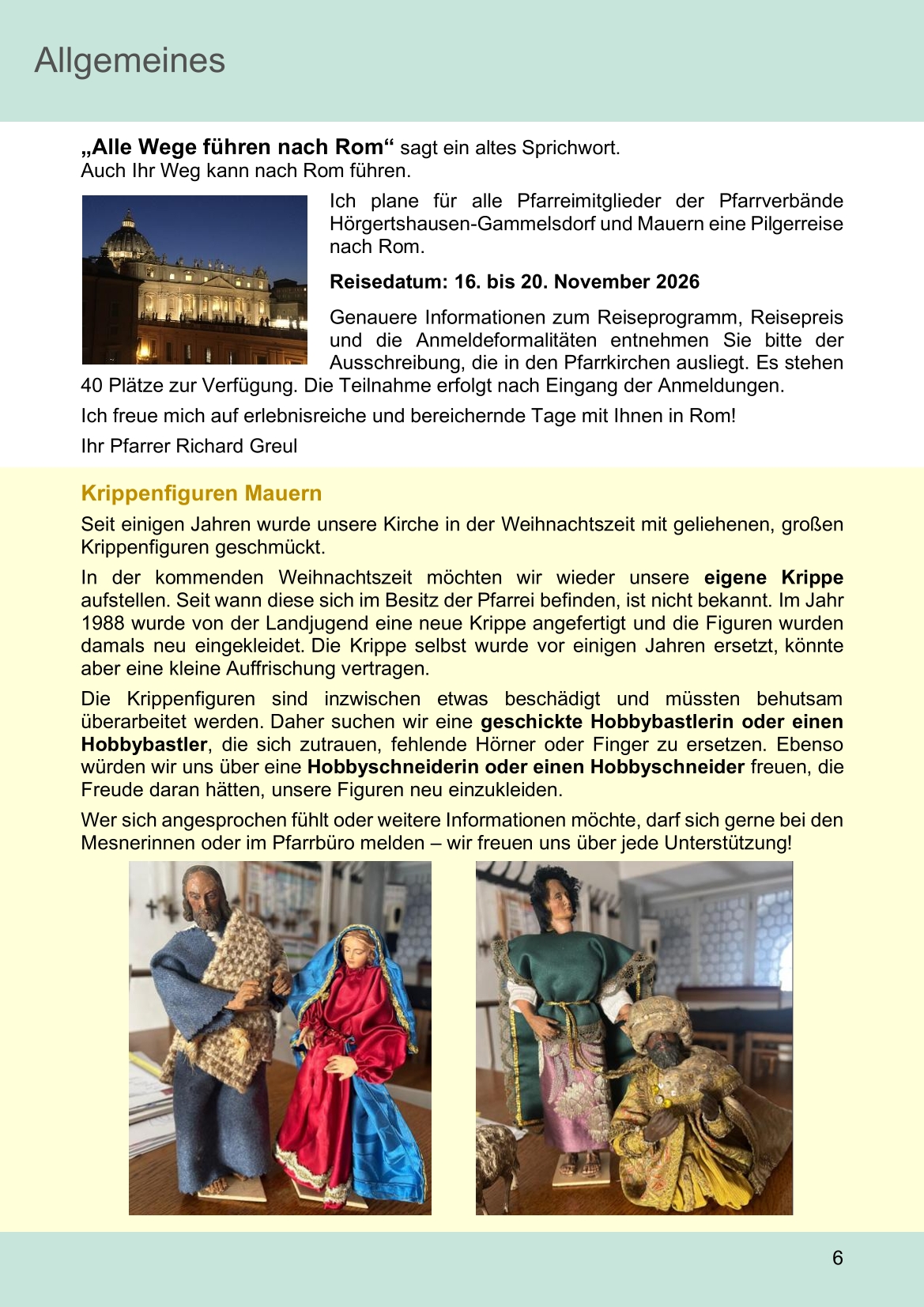 Pfarrblatt für die Pfarrverbände Hörgertshausen-Gammelsdorf und Mauern 02.Februar bis 01.März 2026 Seite 06