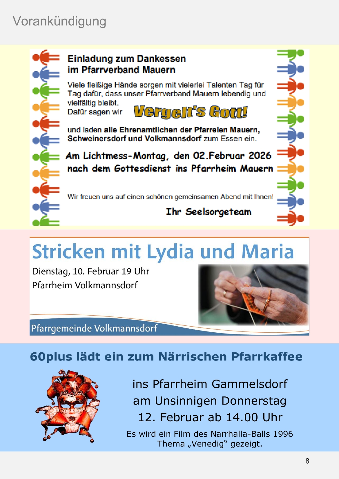 Pfarrblatt für die Pfarrverbände Hörgertshausen-Gammelsdorf und Mauern 02.Februar bis 01.März 2026 Seite 08