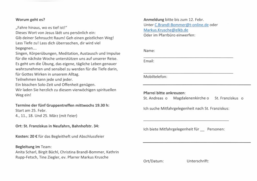 Exerzitien im Alltag