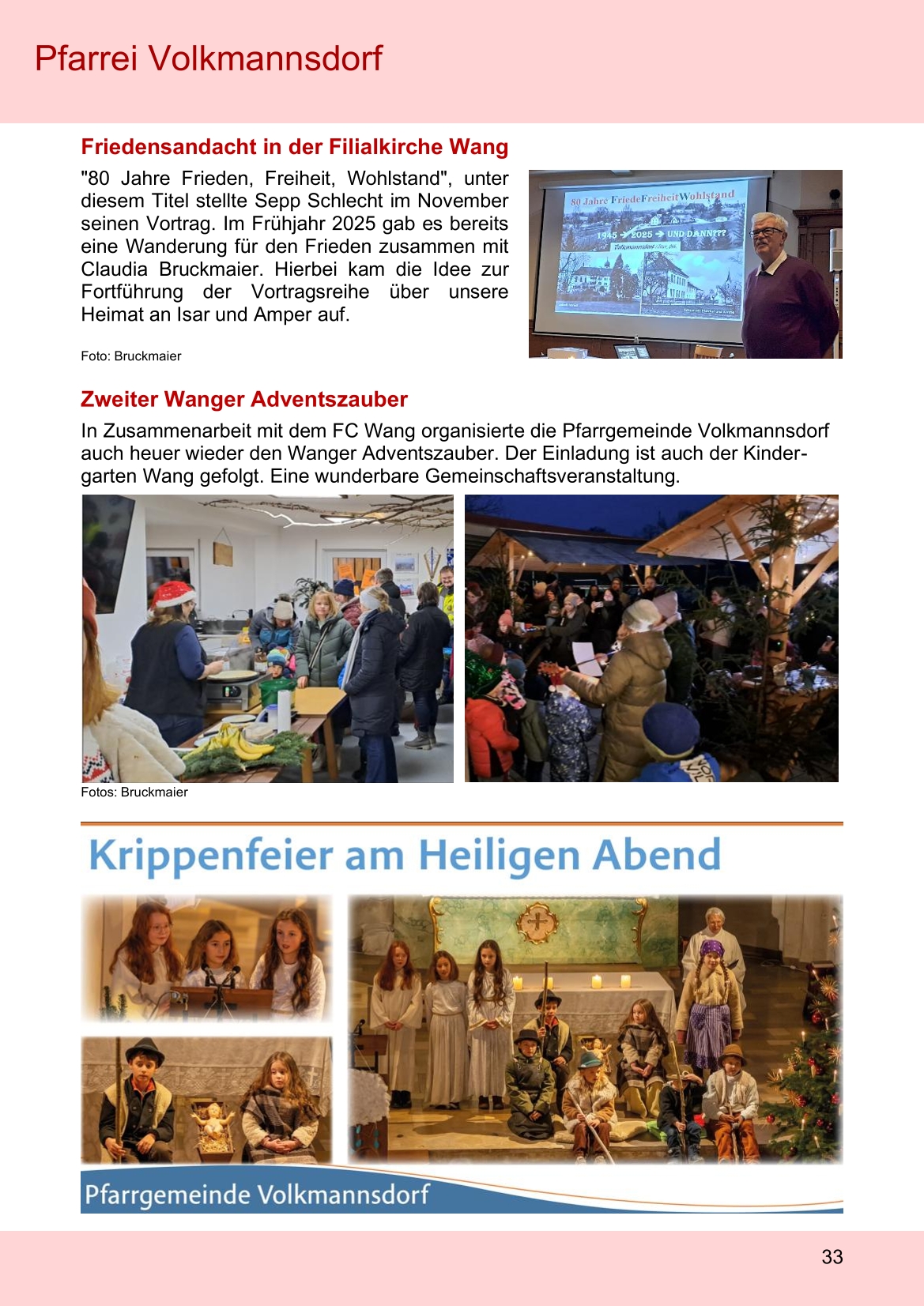 Pfarrblatt für die Pfarrverbände Hörgertshausen-Gammelsdorf und Mauern 02.Februar bis 01.März 2026 Seite 33