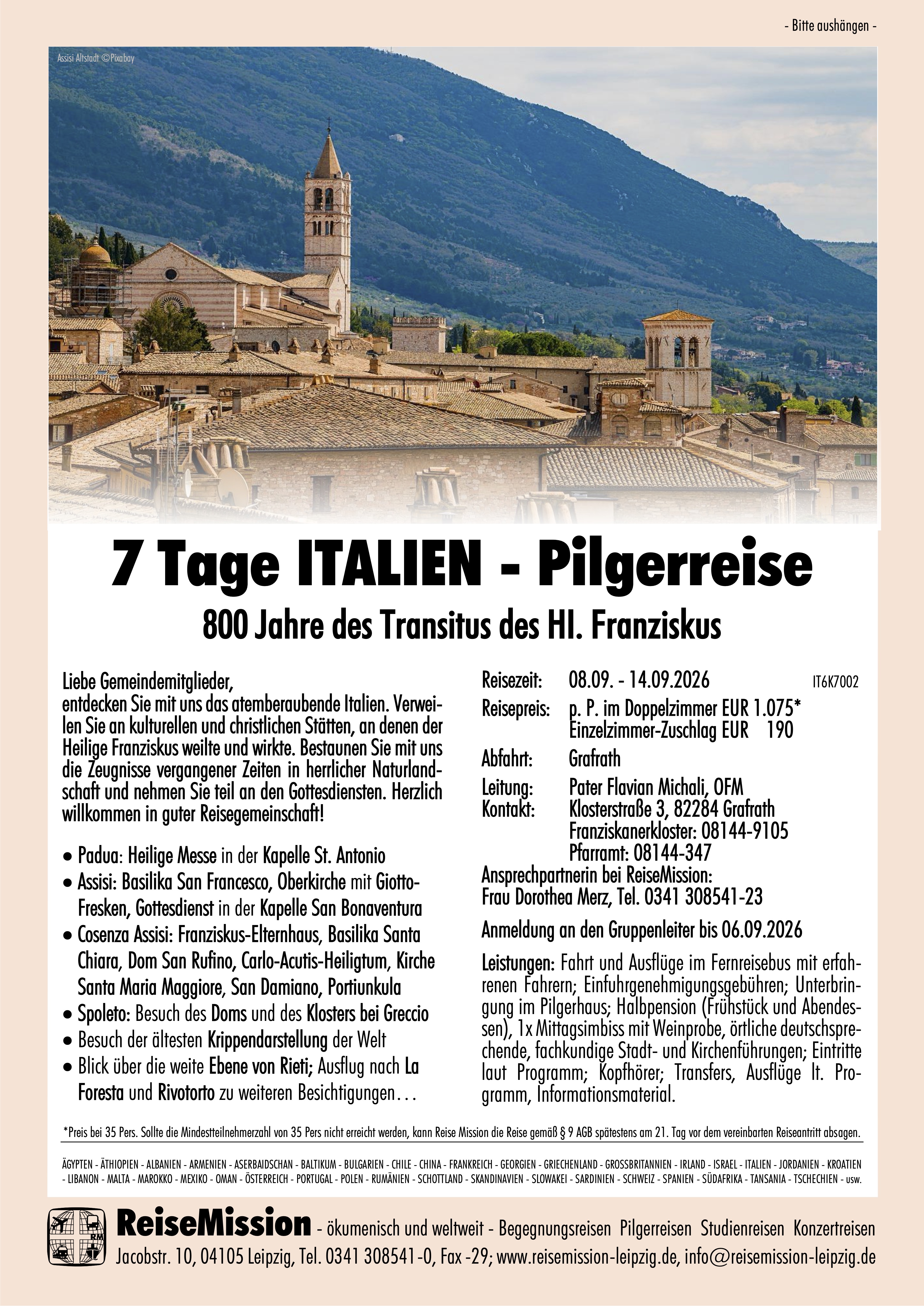 2026-09 Pilgerreise Assisi