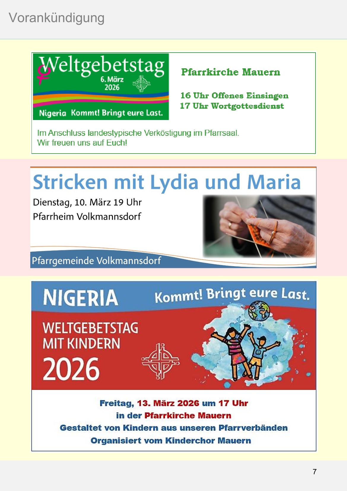 Pfarrblatt für die Pfarrverbände Hörgertshausen-Gammelsdorf und Mauern 02.März bis 06.April 2026 Seite 07