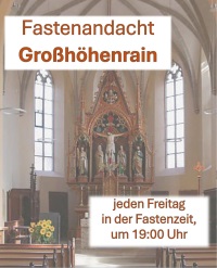 Fastenandachten Hoehenrain Flyer allgemein
