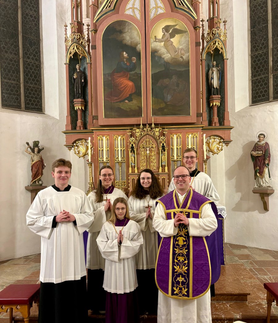 Begrüßung Hannah und William