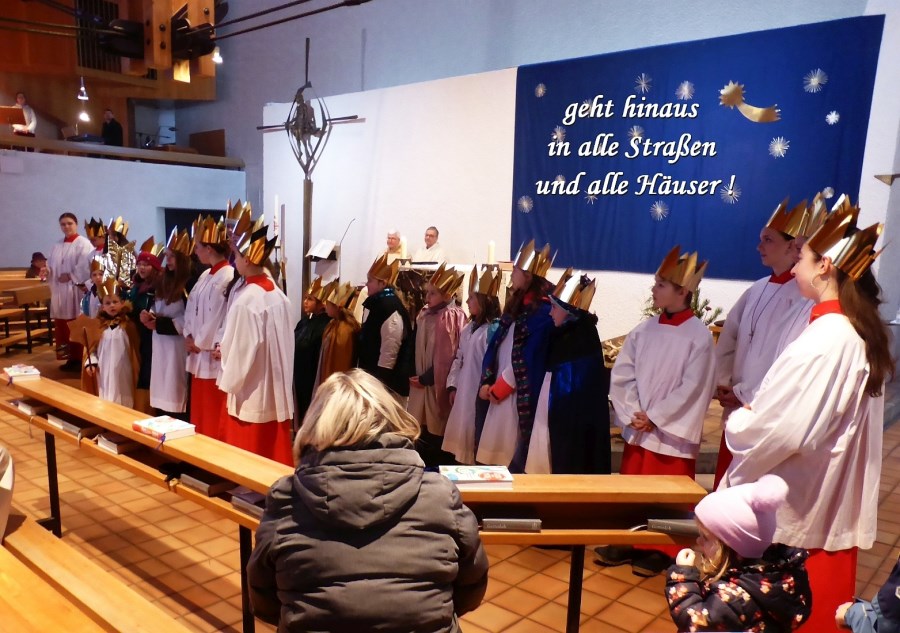 Aussendung der Sternsinger