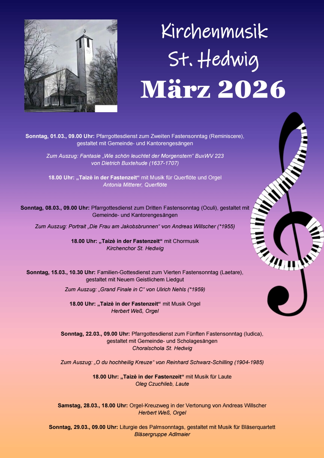 Kirchenmusik März 2026