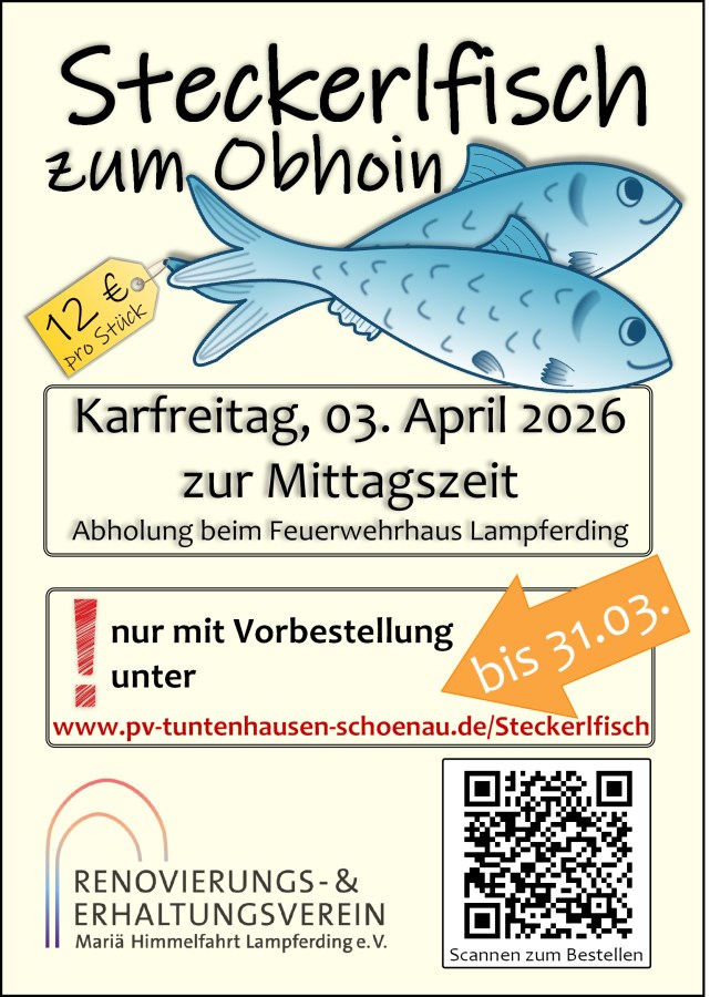 Flyer Steckerlfisch Karfreitag 2026