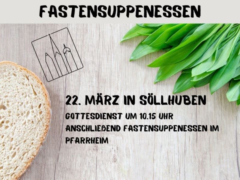 Fastensuppenessen am 22. April