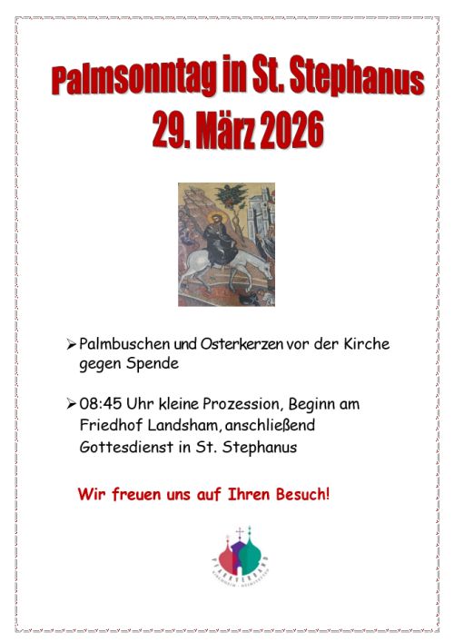 Palmsonntag in Landsham