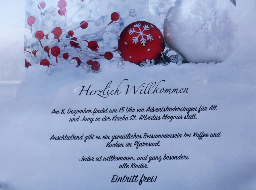 Adventssingen 2019 in AM