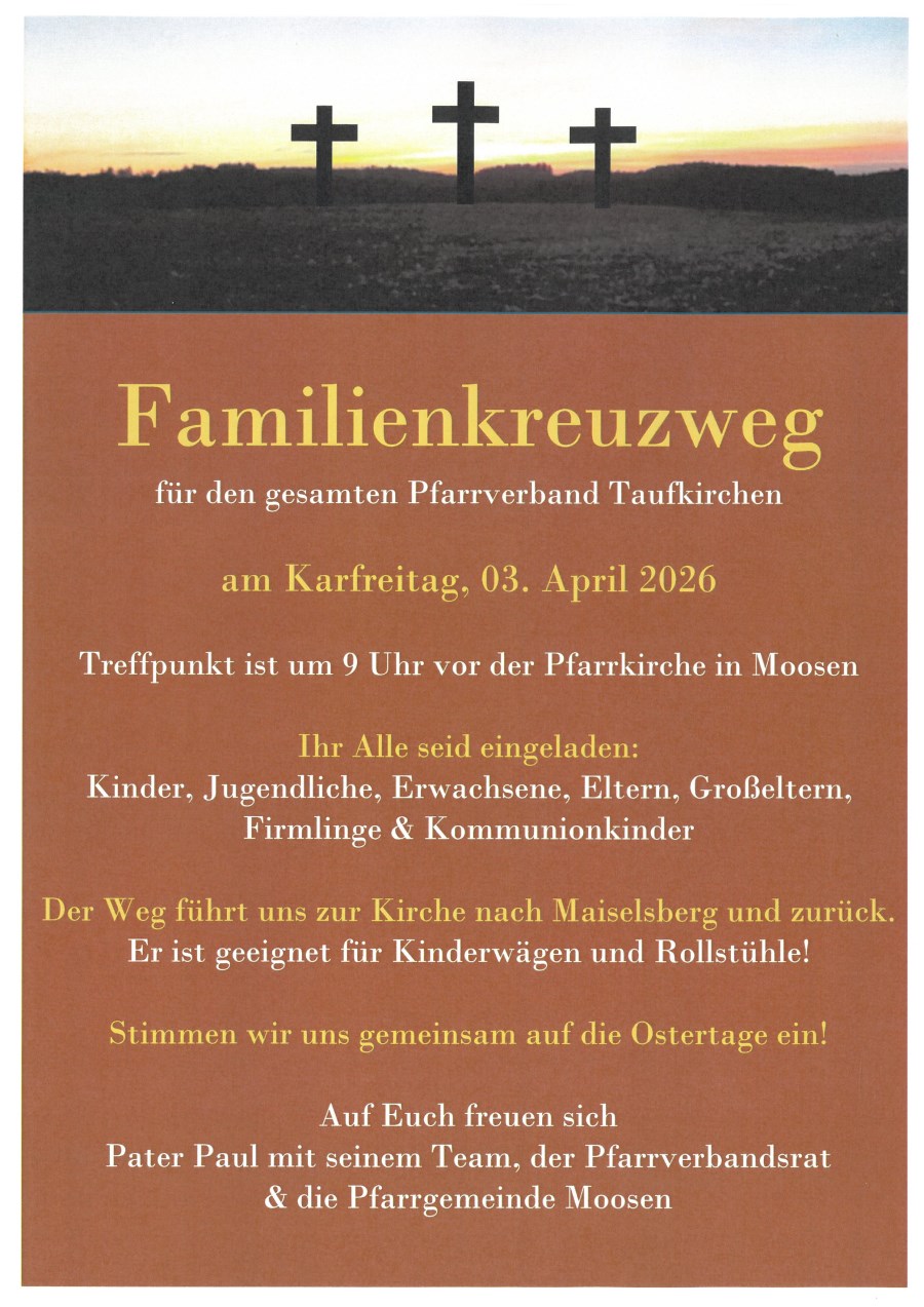 Taufkirchen, Familienkreuzweg 2026