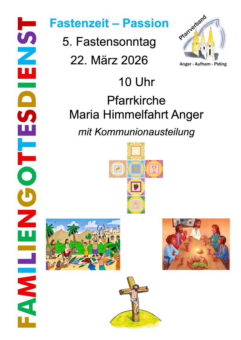 FamGD - Anger - Plakat - Fastenzeit - 5 Fastensonntag