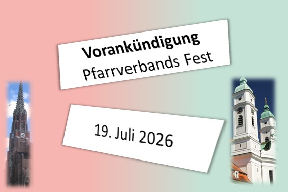 Ankündigung fürs Pfarrverband-Fest 2026