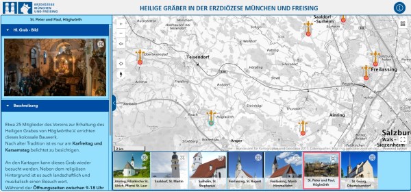 Karte Heilige Gräber