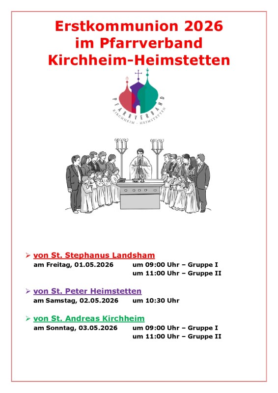 Kommunion-Plakat 2026