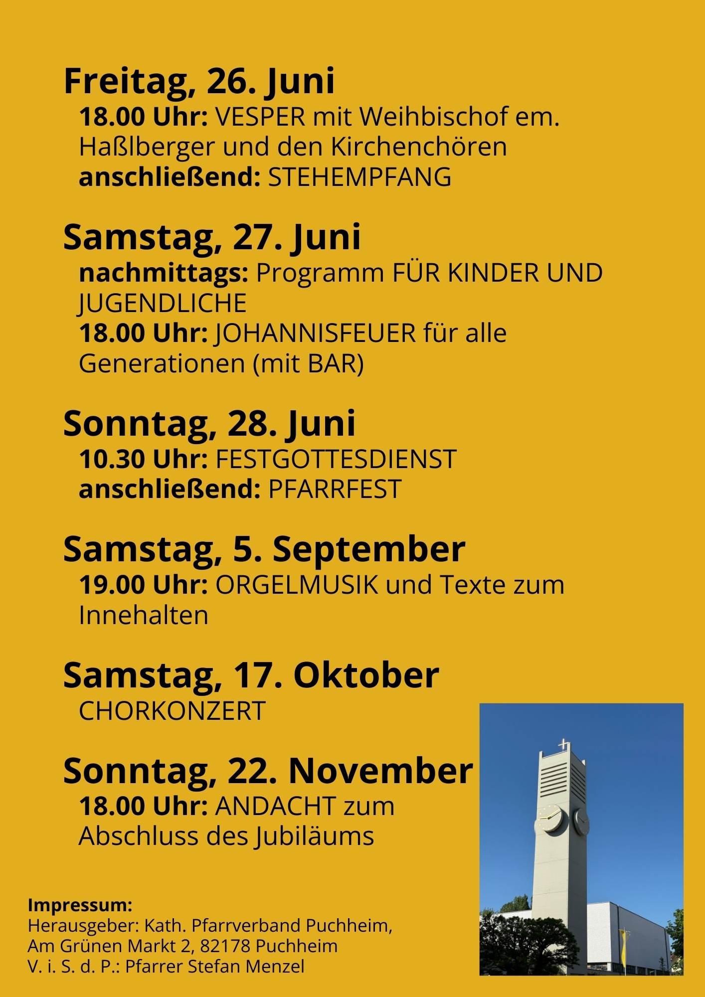 Flyer, St. Josef, Puchheim, Jubiläum, S. 2