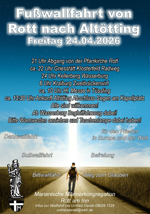 Fußwallwahrt Altötting 2026