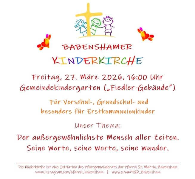 Kinderkirche März 2026