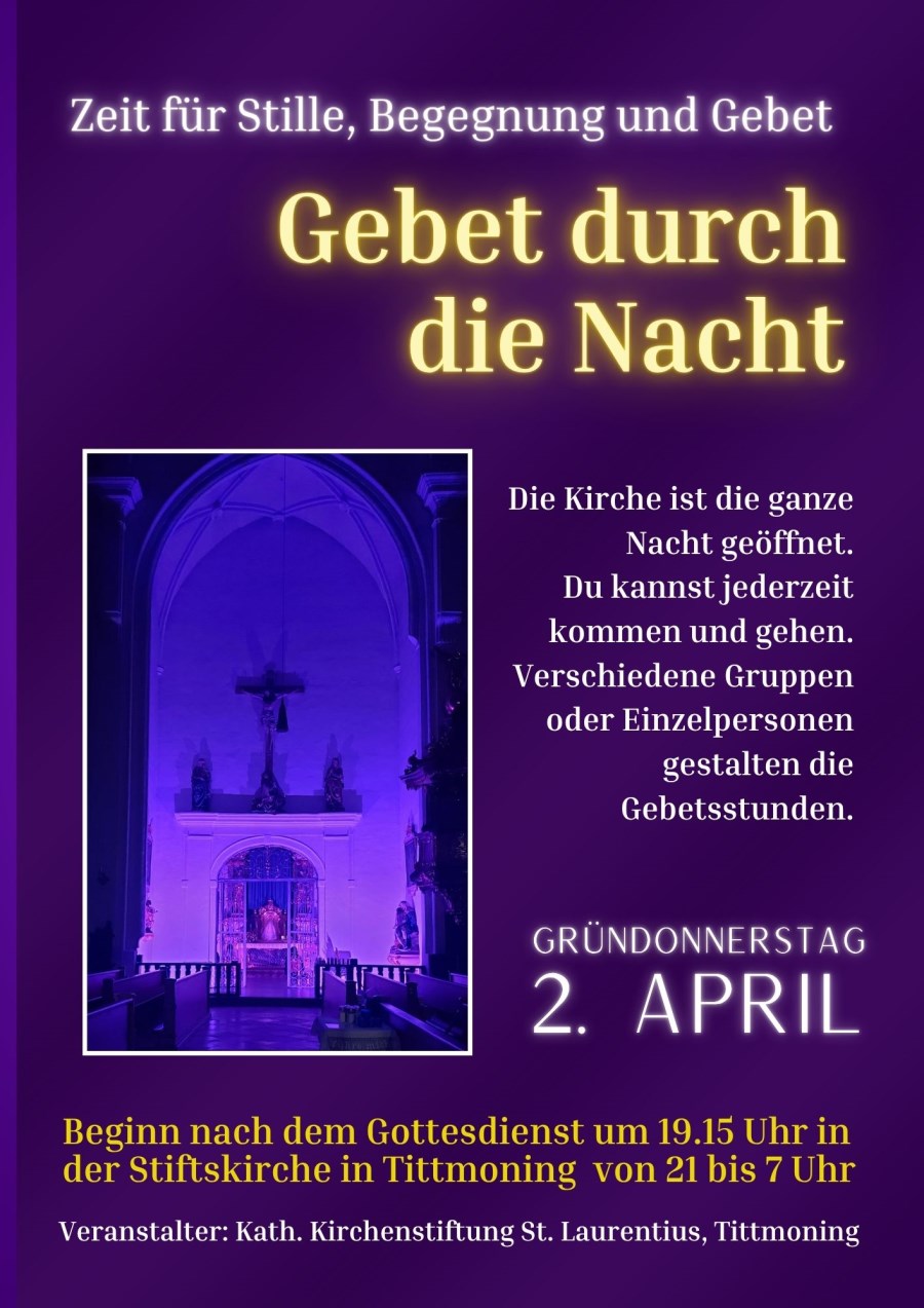 gebet durch die nacht 2026