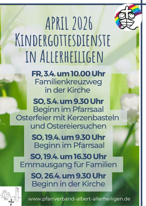 Kindergottesdienste im April 2026