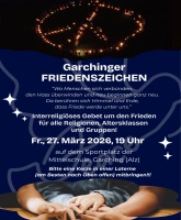 Flyer zum Friedenszeichen am 27.3.2026