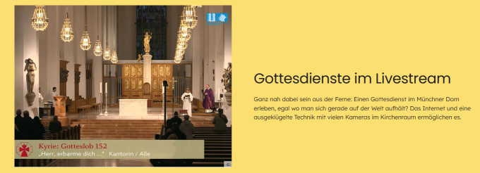 Gottesdienste im Lifestream 1
