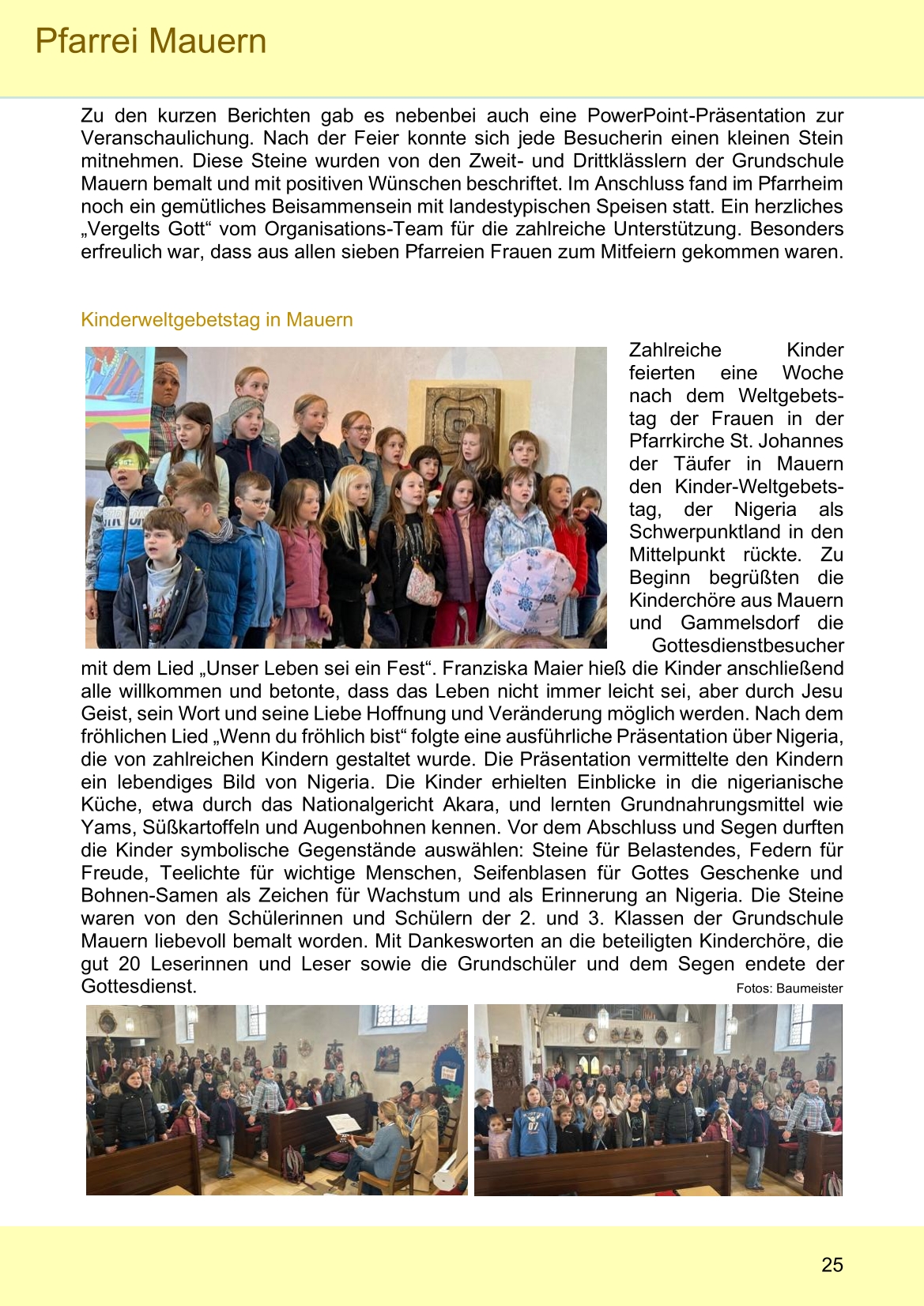 Pfarrblatt für die Pfarrverbände Hörgertshausen-Gammelsdorf und Mauern 04.April bis 03.Mai 2026 Seite 25
