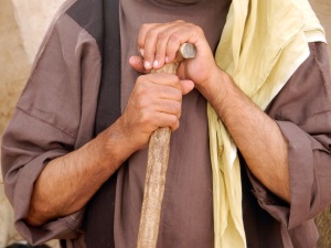 Guter Hirte mit Stab