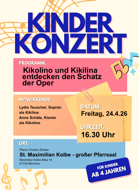 Plakat Kinderkonzert